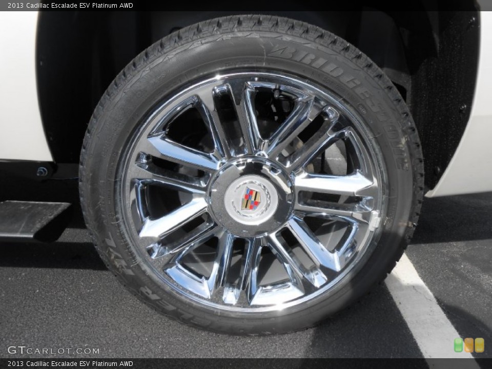 2013 Cadillac Escalade ESV Platinum AWD Wheel and Tire Photo #78965624