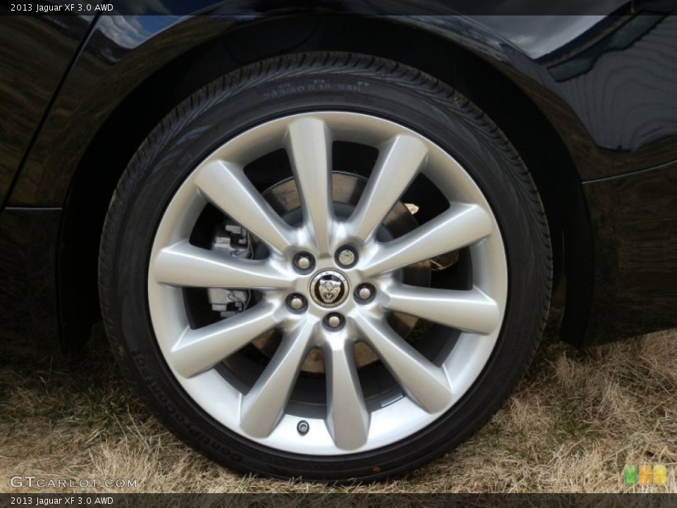 2013 Jaguar XF 3.0 AWD Wheel and Tire Photo #78973858