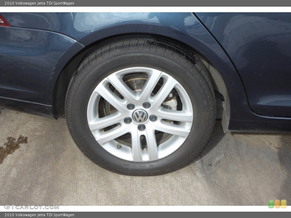 2010 Volkswagen Jetta TDI SportWagen Wheel and Tire Photo #79003978