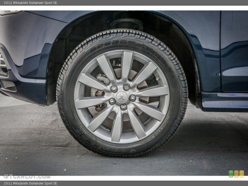 2011 Mitsubishi Outlander Sport SE Wheel and Tire Photo #79021774