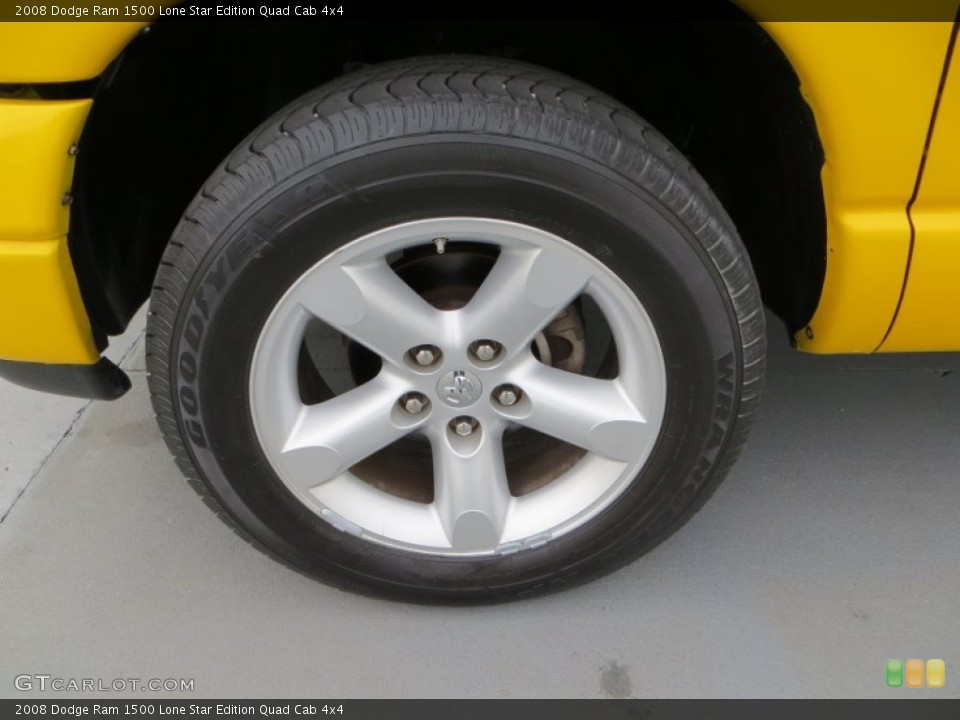 2008 Dodge Ram 1500 Lone Star Edition Quad Cab 4x4 Wheel and Tire Photo #79024504