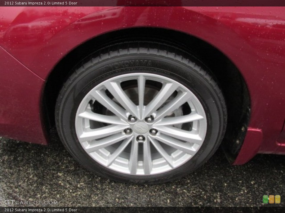 2012 Subaru Impreza 2.0i Limited 5 Door Wheel and Tire Photo #79050748