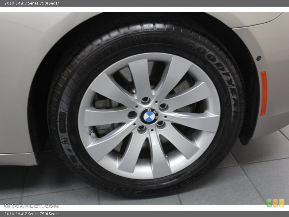 2010 BMW 7 Series 750i Sedan Wheel and Tire Photo #79094581