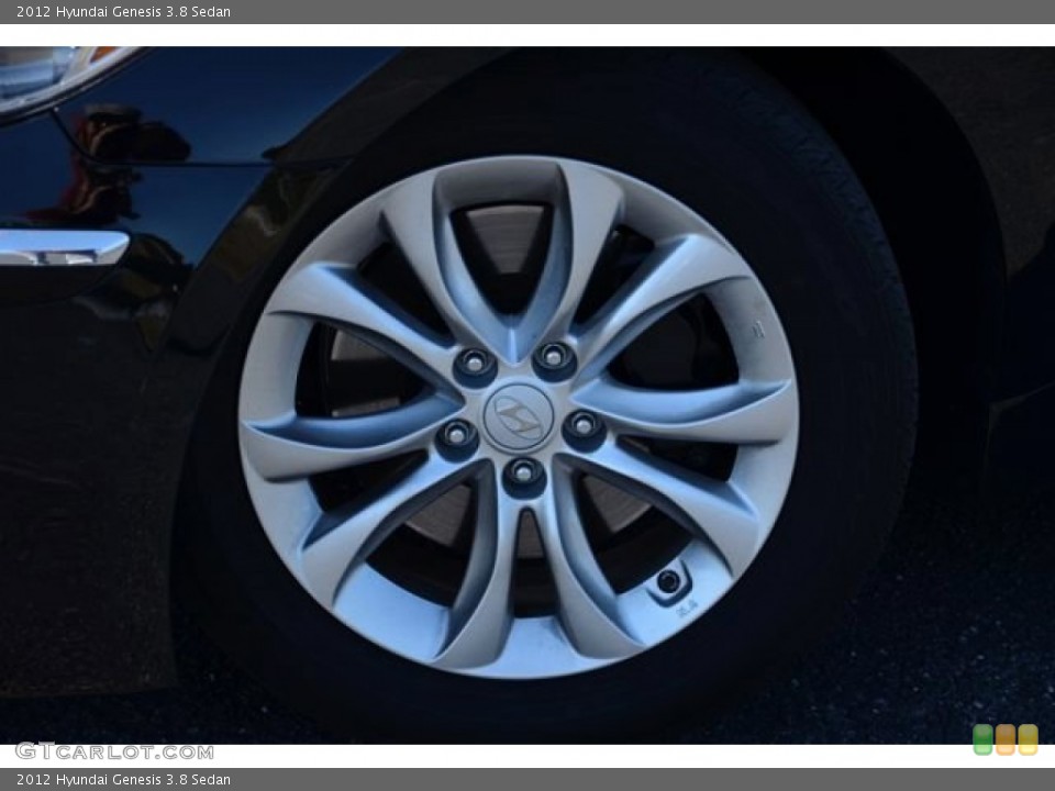 2012 Hyundai Genesis 3.8 Sedan Wheel and Tire Photo #79123750