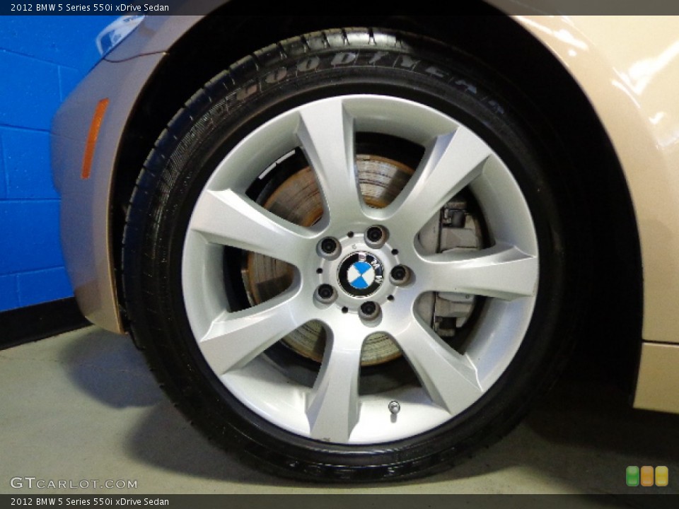 2012 BMW 5 Series 550i xDrive Sedan Wheel and Tire Photo #79126986