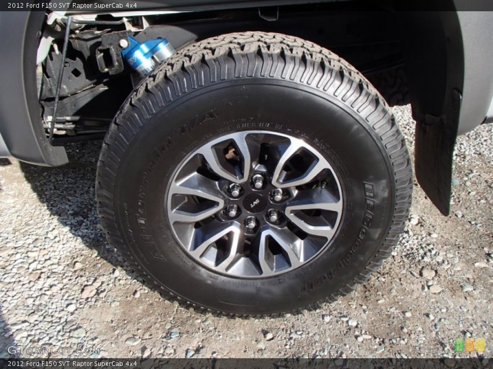 2012 Ford F150 SVT Raptor SuperCab 4x4 Wheel and Tire Photo #79167891