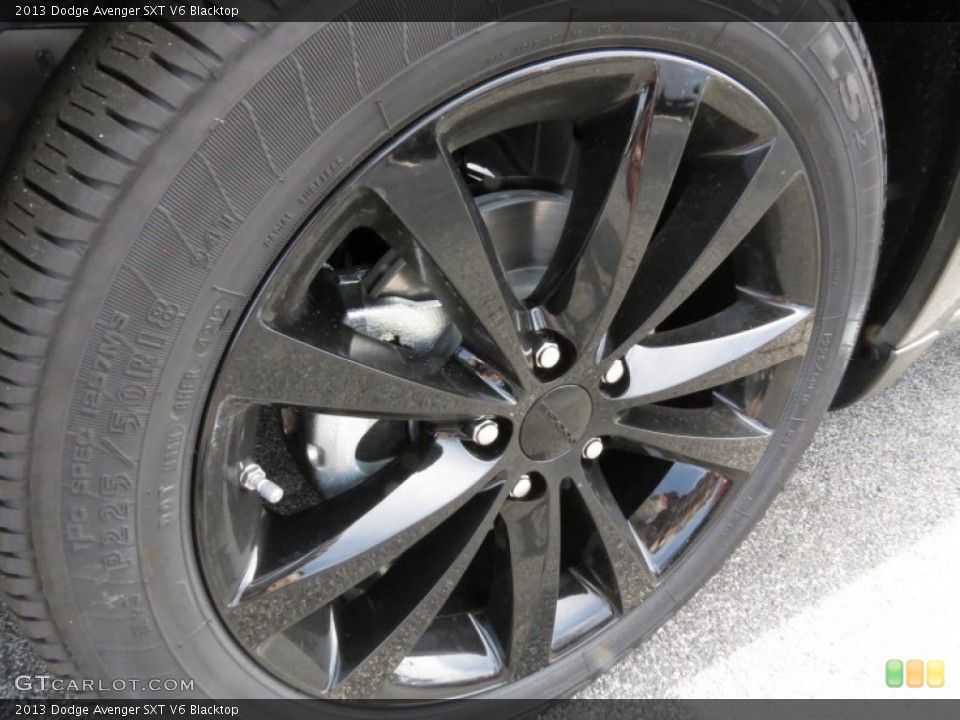 2013 Dodge Avenger SXT V6 Blacktop Wheel and Tire Photo #79219777