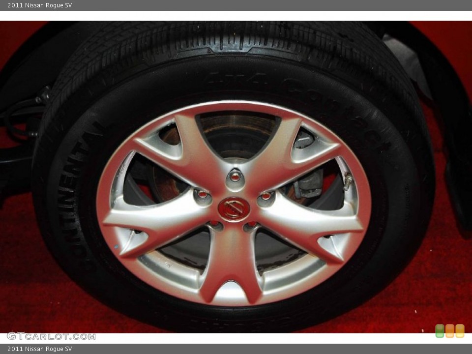 2011 Nissan Rogue SV Wheel and Tire Photo #79223164