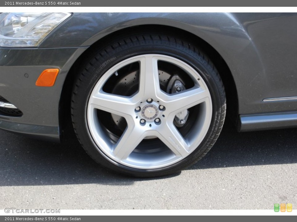 2011 Mercedes-Benz S 550 4Matic Sedan Wheel and Tire Photo #79228144