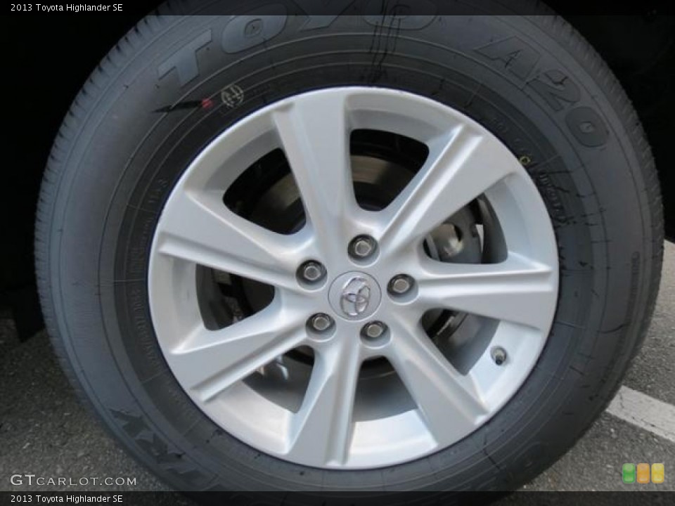 2013 Toyota Highlander SE Wheel and Tire Photo #79231562
