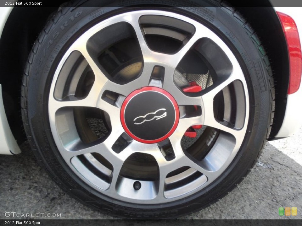 2012 Fiat 500 Sport Wheel and Tire Photo #79239112