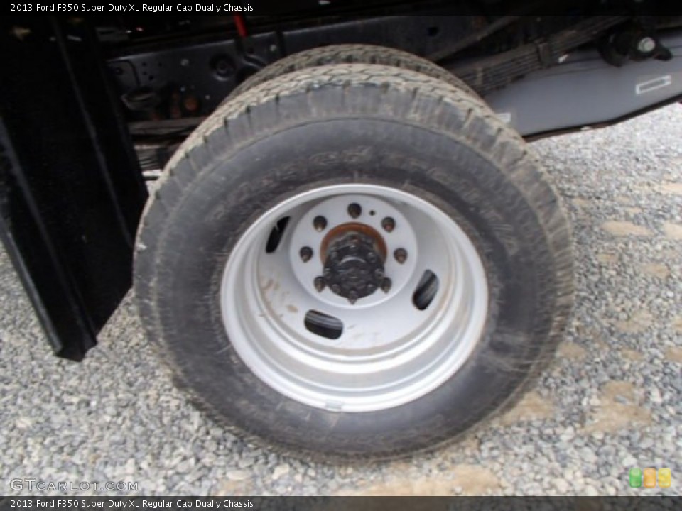 2013 Ford F350 Super Duty XL Regular Cab Dually Chassis Wheel and Tire Photo #79245634
