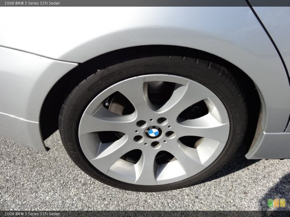 2008 BMW 3 Series 335i Sedan Wheel and Tire Photo #79270259