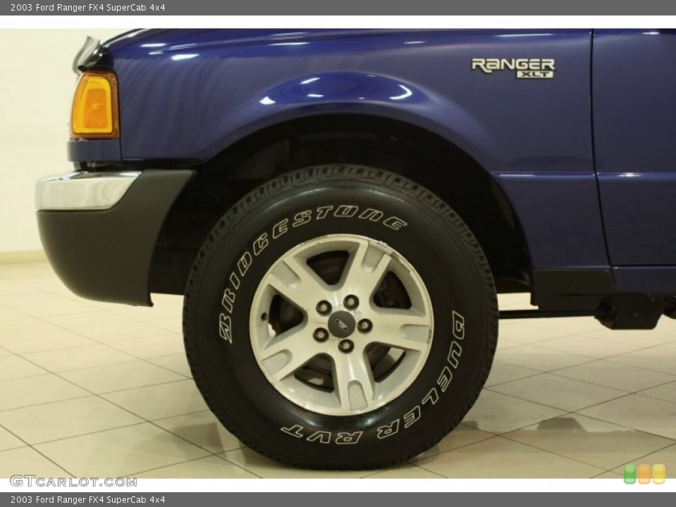 2003 Ford Ranger FX4 SuperCab 4x4 Wheel and Tire Photo #79274783