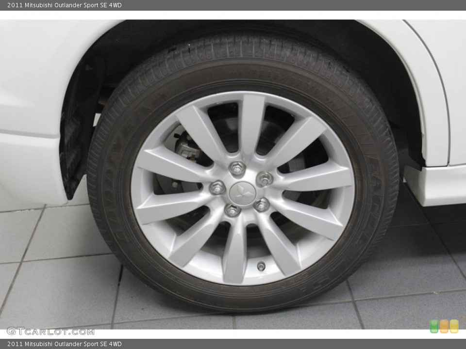 2011 Mitsubishi Outlander Sport SE 4WD Wheel and Tire Photo #79313580