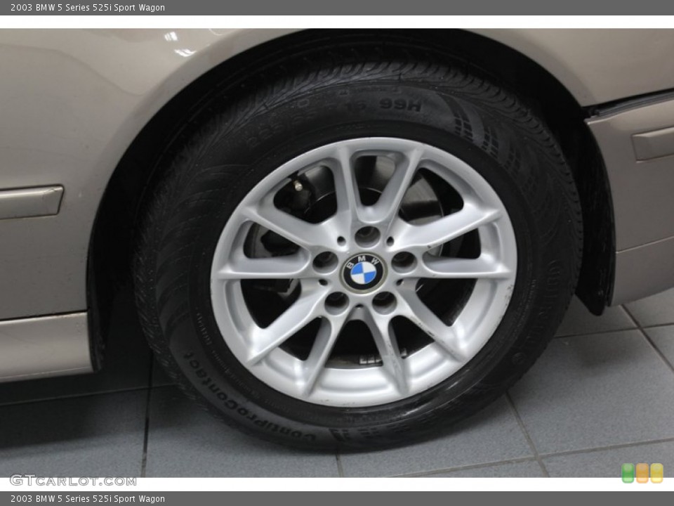 2003 BMW 5 Series 525i Sport Wagon Wheel and Tire Photo #79317719