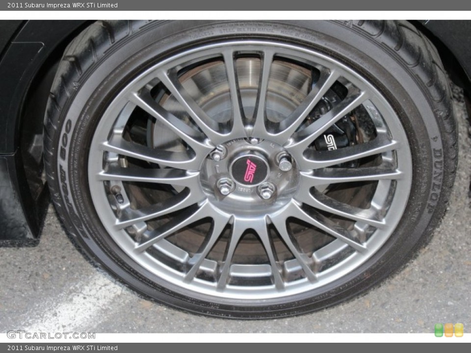 2011 Subaru Impreza WRX STi Limited Wheel and Tire Photo #79347675