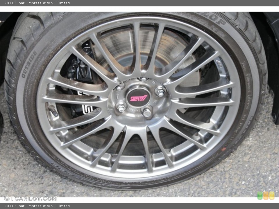 2011 Subaru Impreza WRX STi Limited Wheel and Tire Photo #79347697