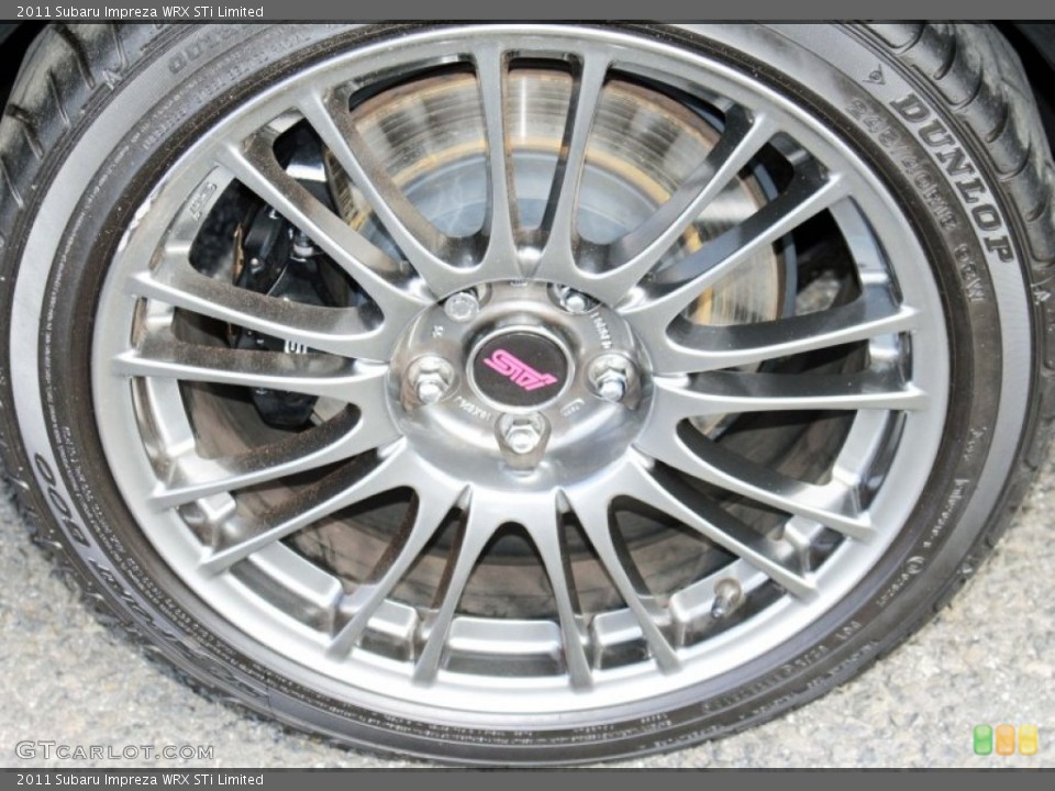 2011 Subaru Impreza WRX STi Limited Wheel and Tire Photo #79347714