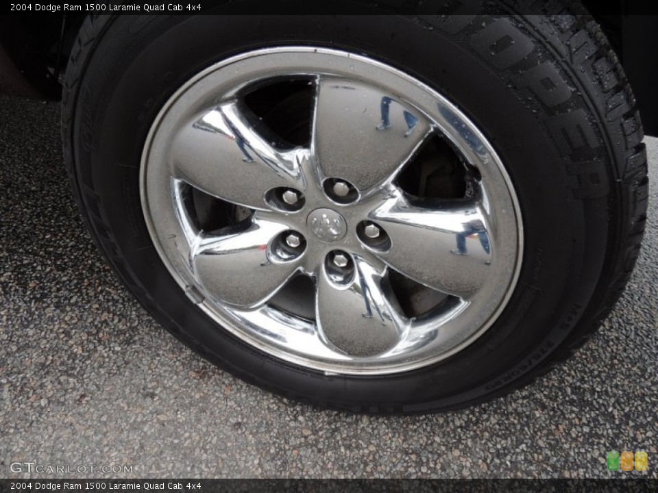2004 Dodge Ram 1500 Laramie Quad Cab 4x4 Wheel and Tire Photo #79424699