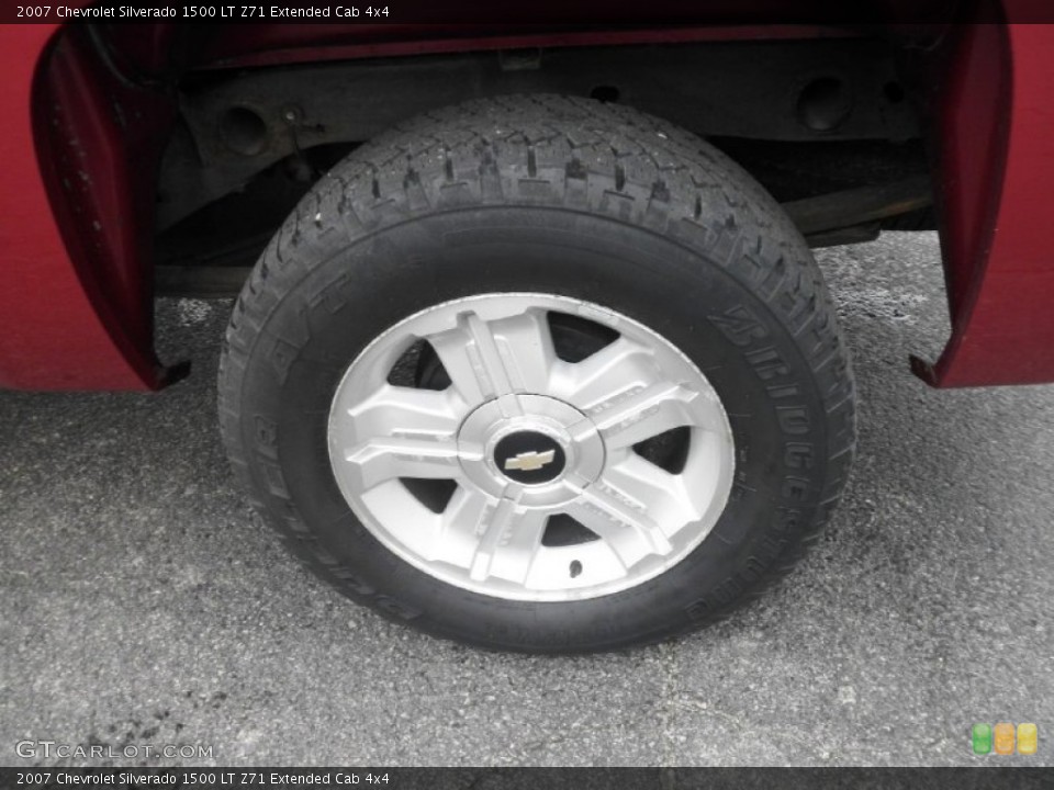 2007 Chevrolet Silverado 1500 LT Z71 Extended Cab 4x4 Wheel and Tire Photo #79472138