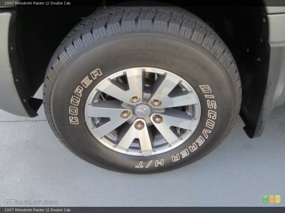 2007 Mitsubishi Raider LS Double Cab Wheel and Tire Photo #79479758