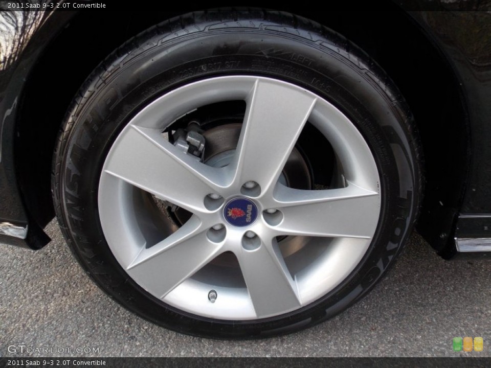 2011 Saab 9-3 2.0T Convertible Wheel and Tire Photo #79489652