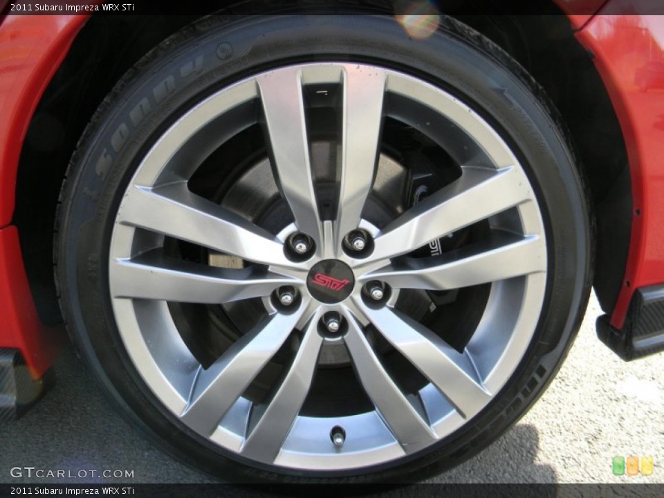 2011 Subaru Impreza WRX STi Wheel and Tire Photo #79498302