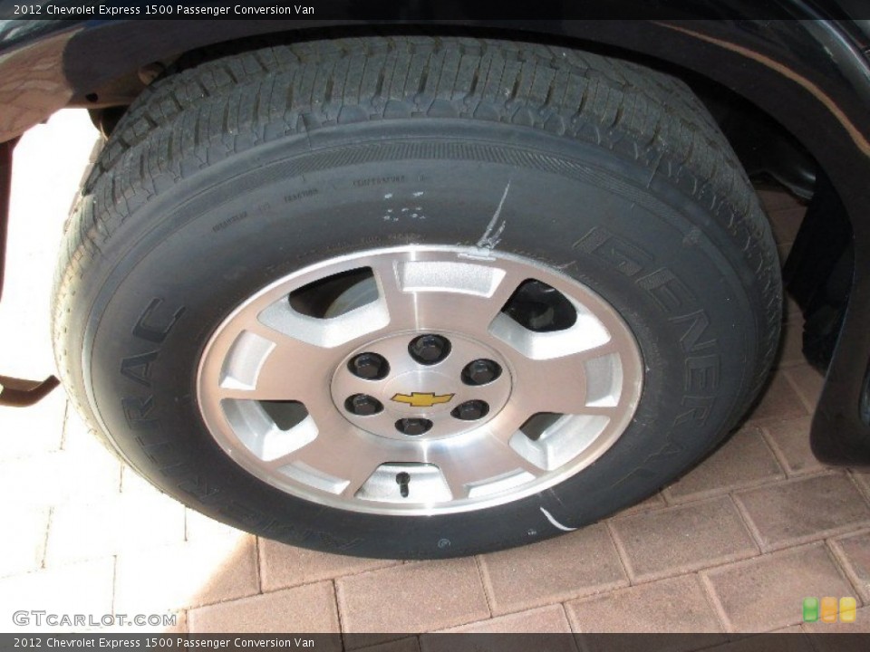 2012 Chevrolet Express 1500 Passenger Conversion Van Wheel and Tire Photo #79502981