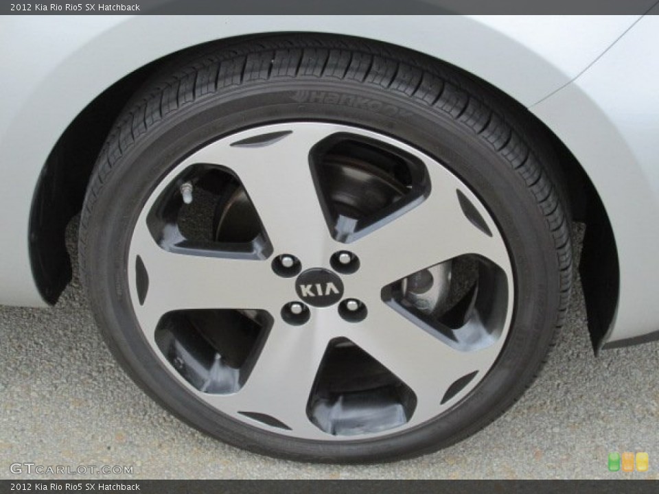 2012 Kia Rio Rio5 SX Hatchback Wheel and Tire Photo #79516681