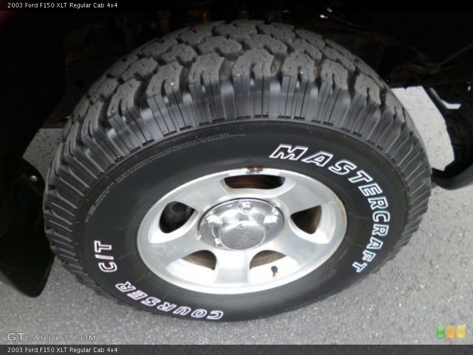 2003 Ford F150 XLT Regular Cab 4x4 Wheel and Tire Photo #79542250