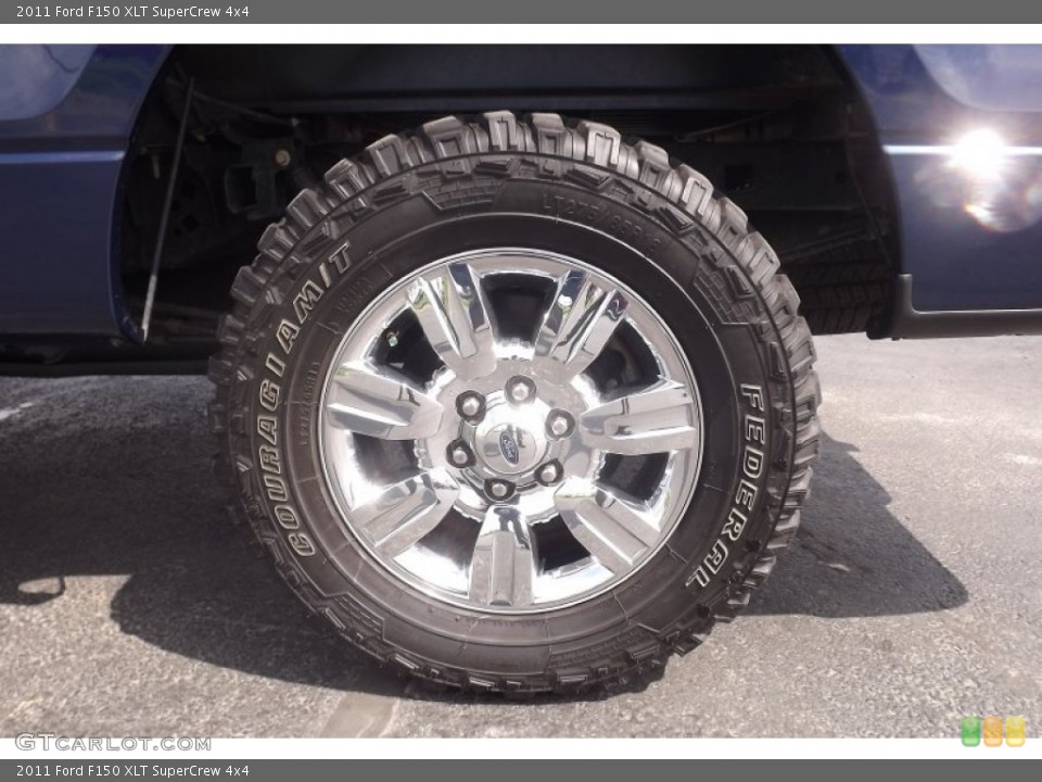 2011 Ford F150 XLT SuperCrew 4x4 Wheel and Tire Photo #79542849