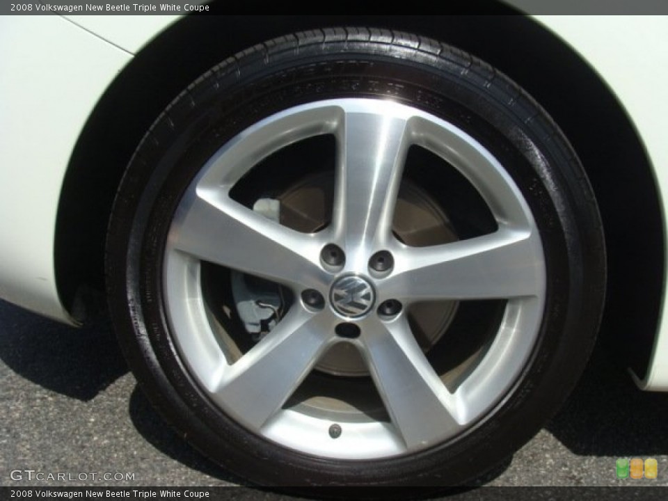 2008 Volkswagen New Beetle Triple White Coupe Wheel and Tire Photo #79546741