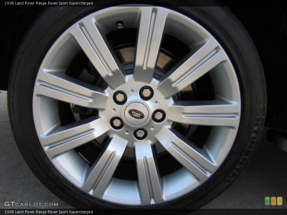 2008 Land Rover Range Rover Sport Supercharged Wheel and Tire Photo #79548491