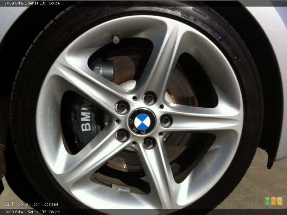 2009 BMW 1 Series 135i Coupe Wheel and Tire Photo #79563499