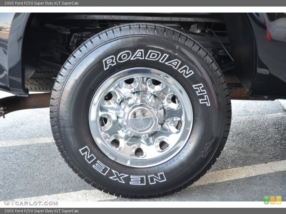 2003 Ford F250 Super Duty XLT SuperCab Wheel and Tire Photo #79573098