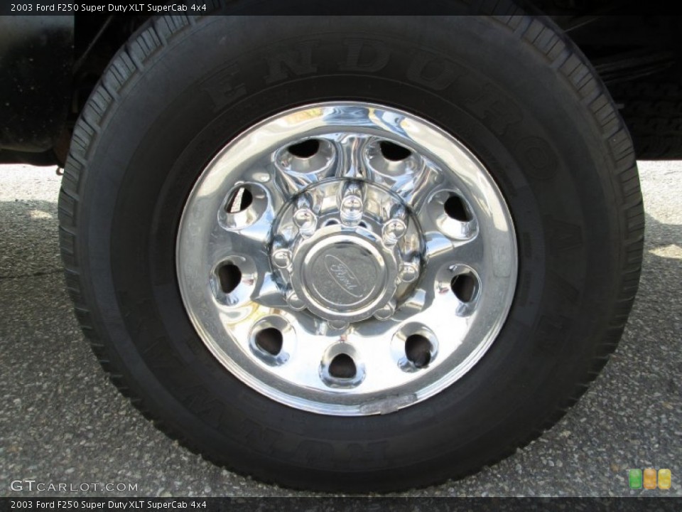 2003 Ford F250 Super Duty XLT SuperCab 4x4 Wheel and Tire Photo #79574410