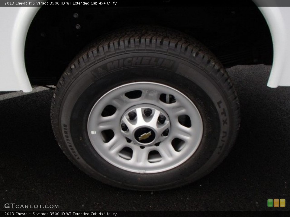 2013 Chevrolet Silverado 3500HD WT Extended Cab 4x4 Utility Wheel and Tire Photo #79586440