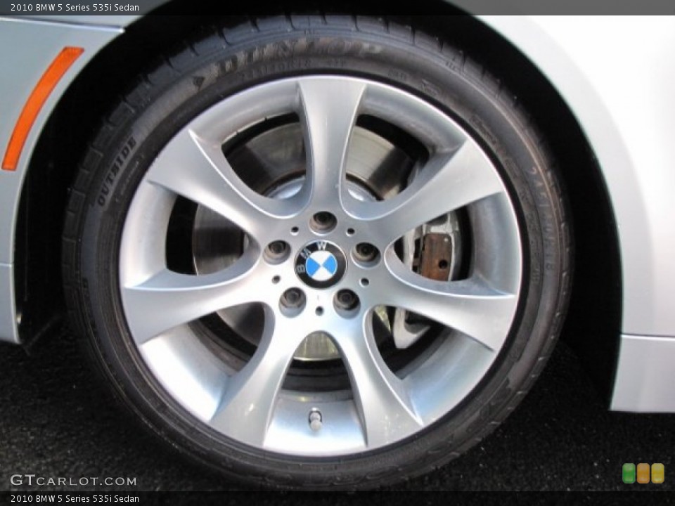 2010 BMW 5 Series 535i Sedan Wheel and Tire Photo #79596361