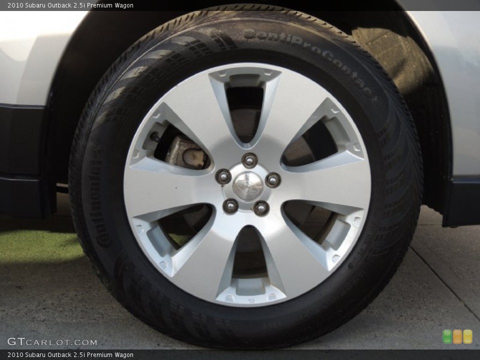 2010 Subaru Outback 2.5i Premium Wagon Wheel and Tire Photo #79605016