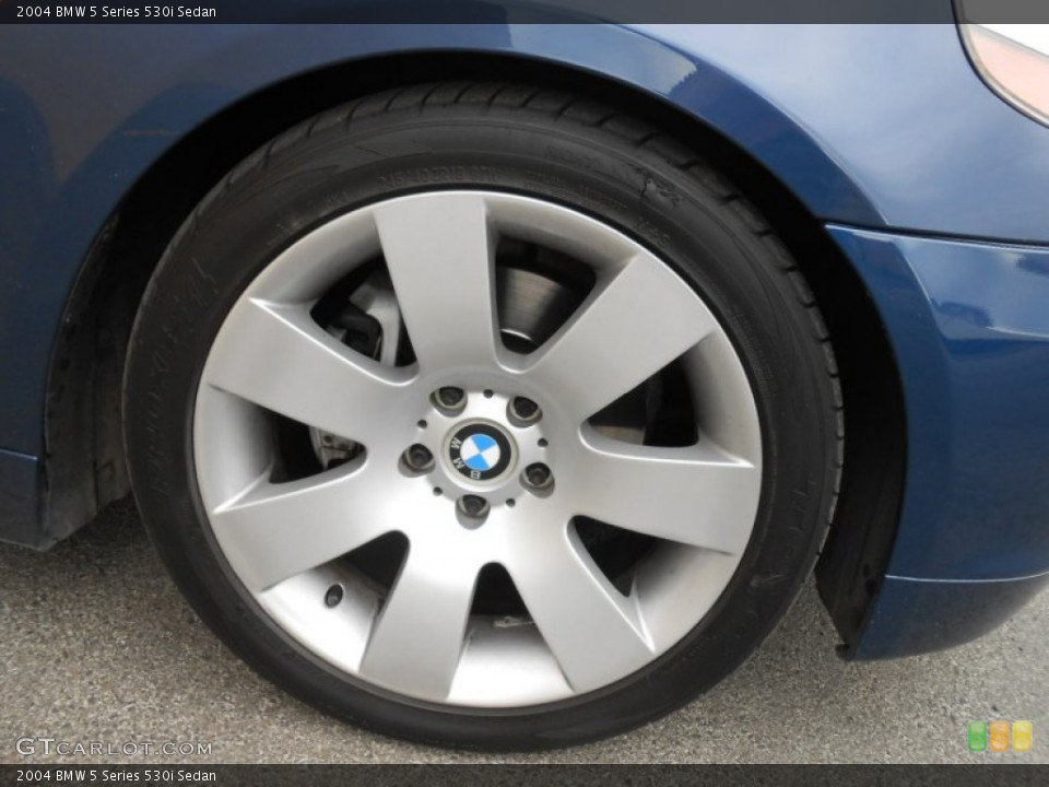 2004 BMW 5 Series 530i Sedan Wheel and Tire Photo #79608687