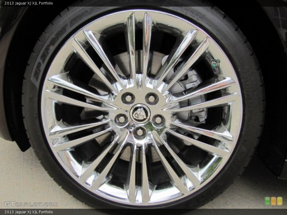 2013 Jaguar XJ XJL Portfolio Wheel and Tire Photo #79610353