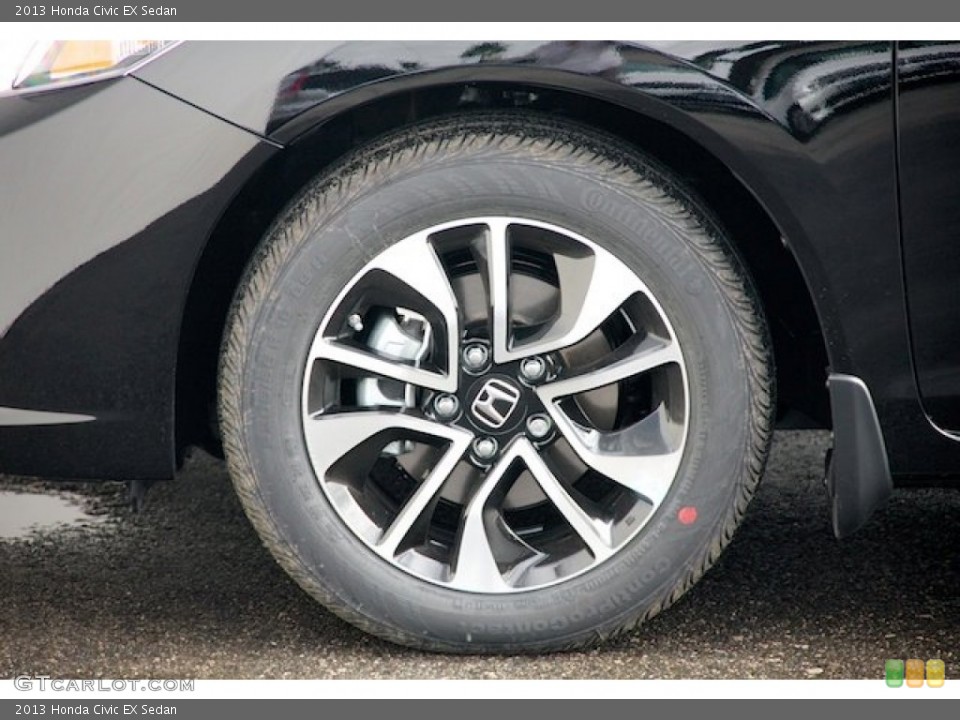 2013 Honda Civic EX Sedan Wheel and Tire Photo #79617214