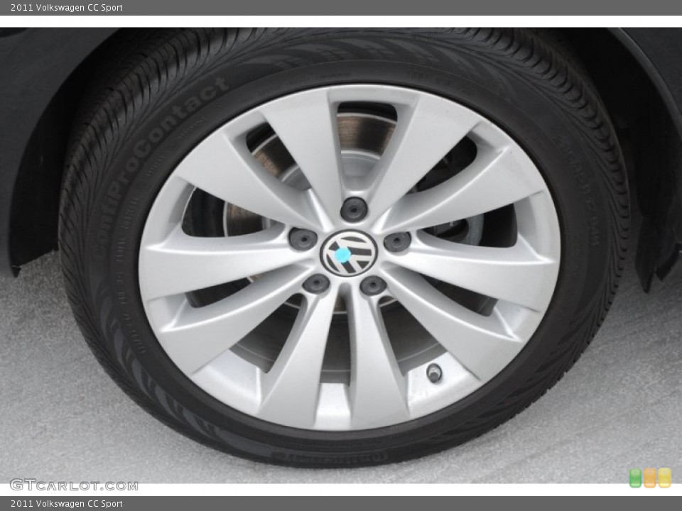 2011 Volkswagen CC Sport Wheel and Tire Photo #79630640