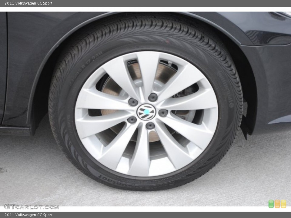 2011 Volkswagen CC Sport Wheel and Tire Photo #79630667