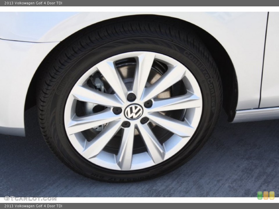 2013 Volkswagen Golf 4 Door TDI Wheel and Tire Photo #79635701