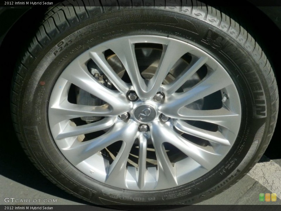 2012 Infiniti M Hybrid Sedan Wheel and Tire Photo #79651563