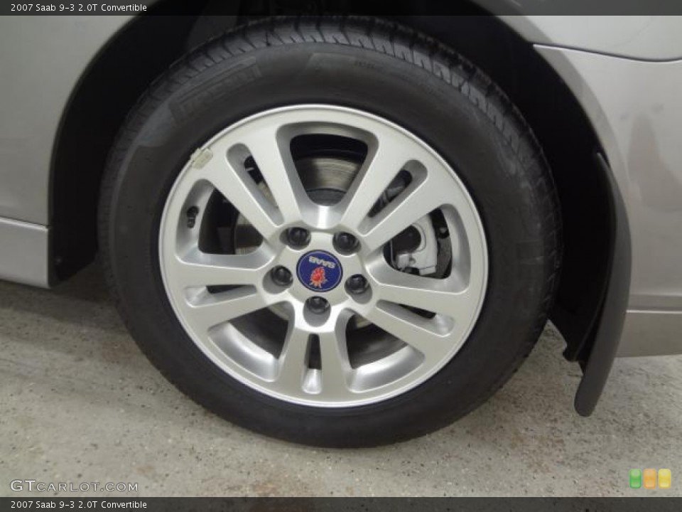 2007 Saab 9-3 2.0T Convertible Wheel and Tire Photo #79688026