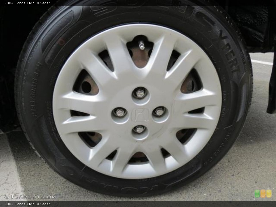 2004 Honda Civic LX Sedan Wheel and Tire Photo #79689190