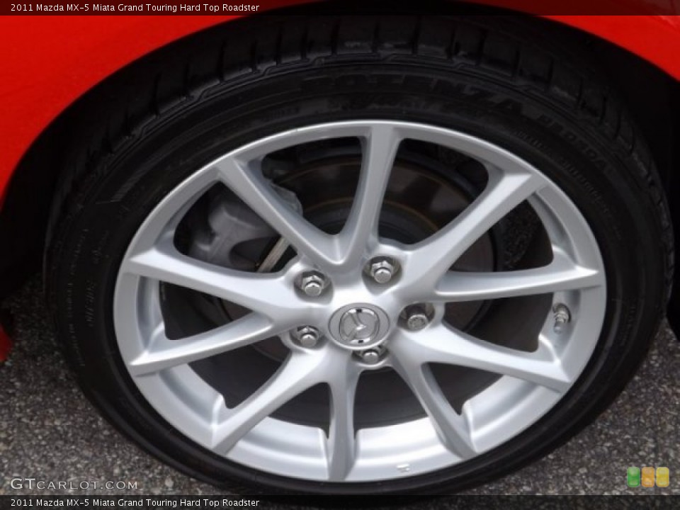 2011 Mazda MX-5 Miata Grand Touring Hard Top Roadster Wheel and Tire Photo #79699480